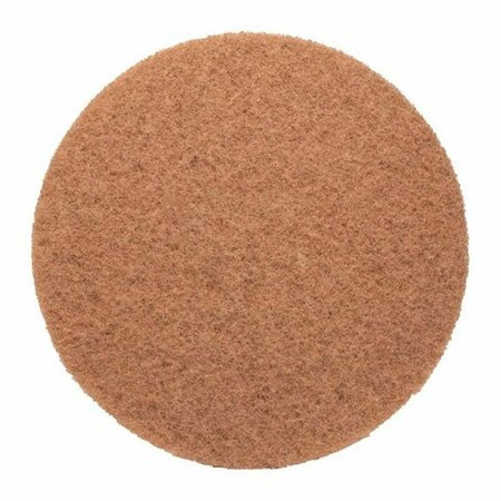 CLEAN ALL 6736 13 in. Floor Polishing & Buffing Pad Tan, 5PK CL2737296